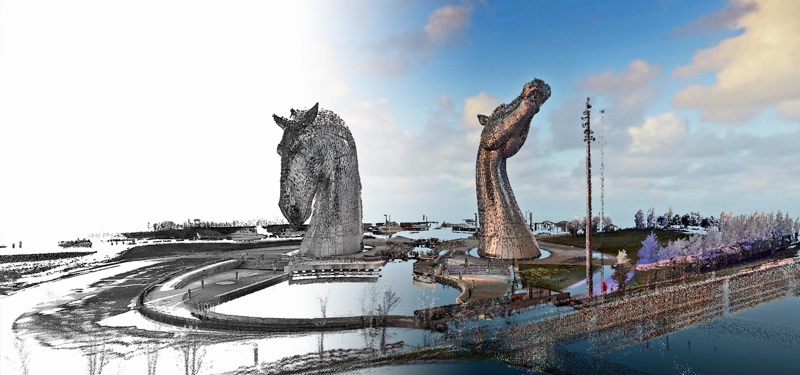 An example colorized point cloud