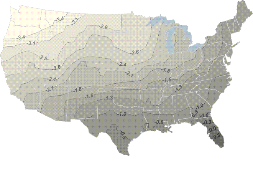 GPS/GNSS Ellip. Heights – GRACE Geoid Heights – NAVD88 Ortho. Heights