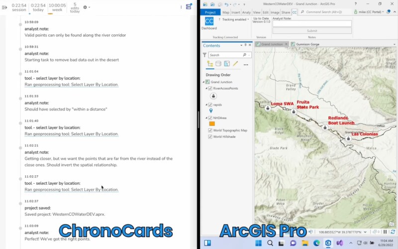 Screenshot of ChronoCards